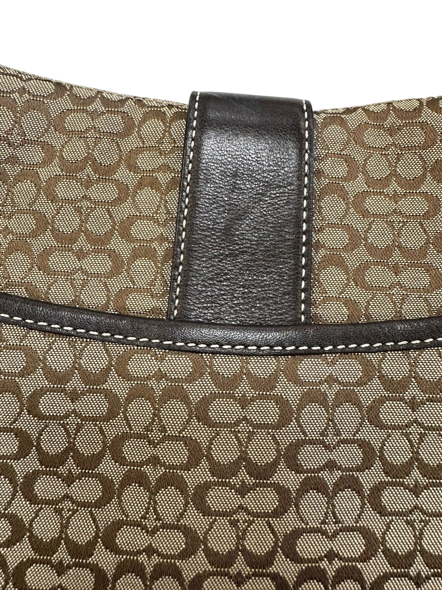 Crossbody Designer By Coach In Black & Brown, Size:Medium
