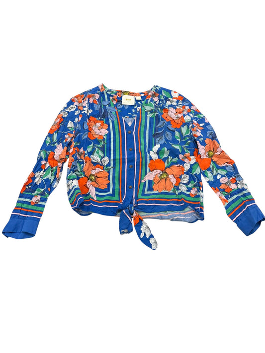 Blouse Ls By Maeve In Floral Print, Size:8