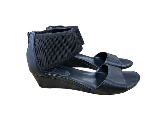 Sandals Flats By Simply Vera In Black, Size:9