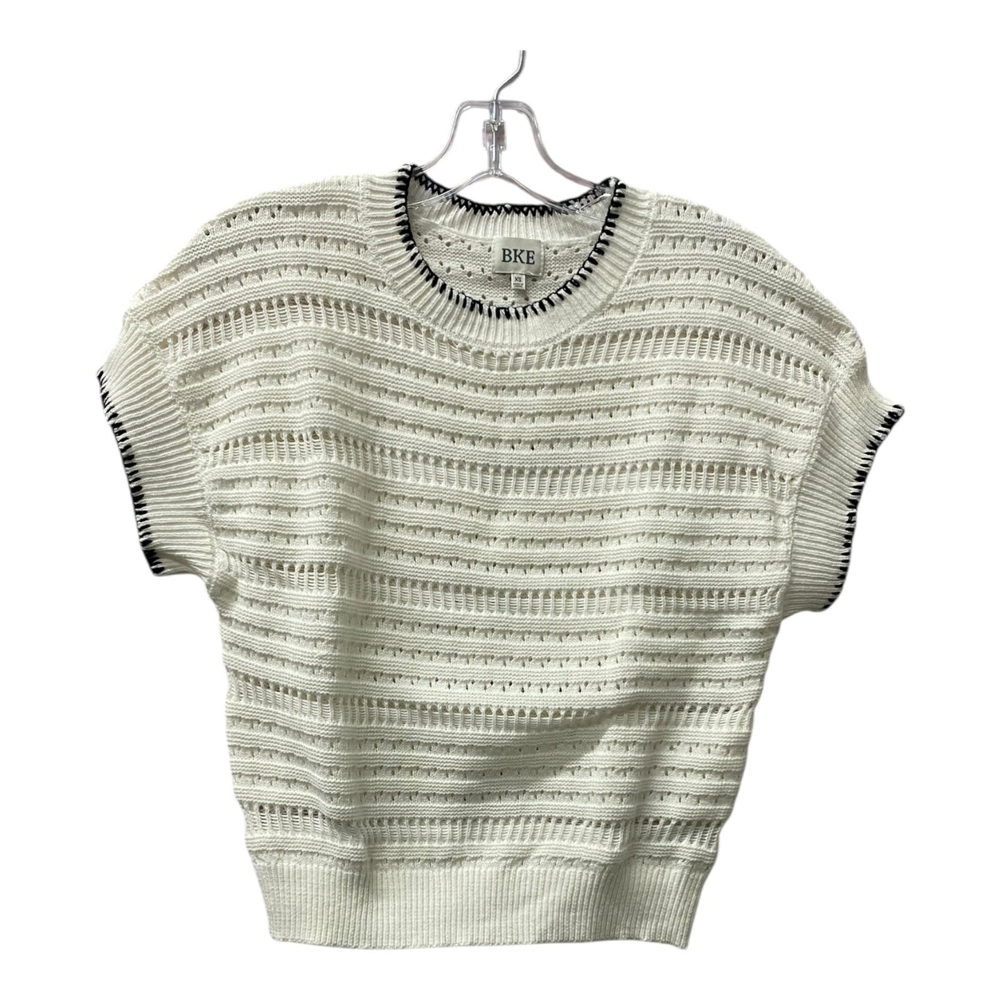 Sweater Ss By Bke In White, Size:Xs