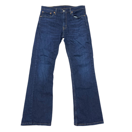 Jeans Straight By Levis In Blue Denim, Size:16