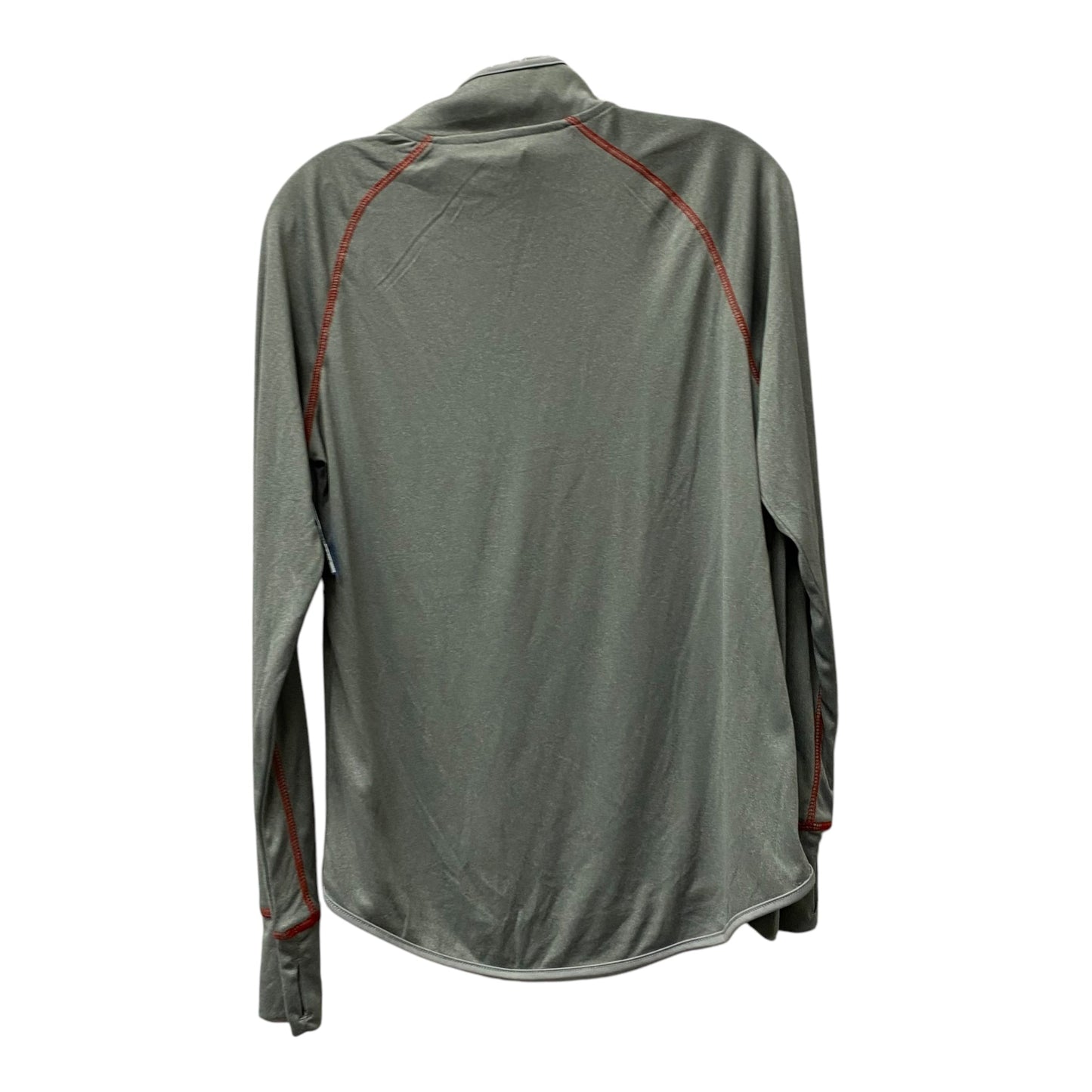 Athletic Top Ls Collar By Colosseum In Grey, Size:L