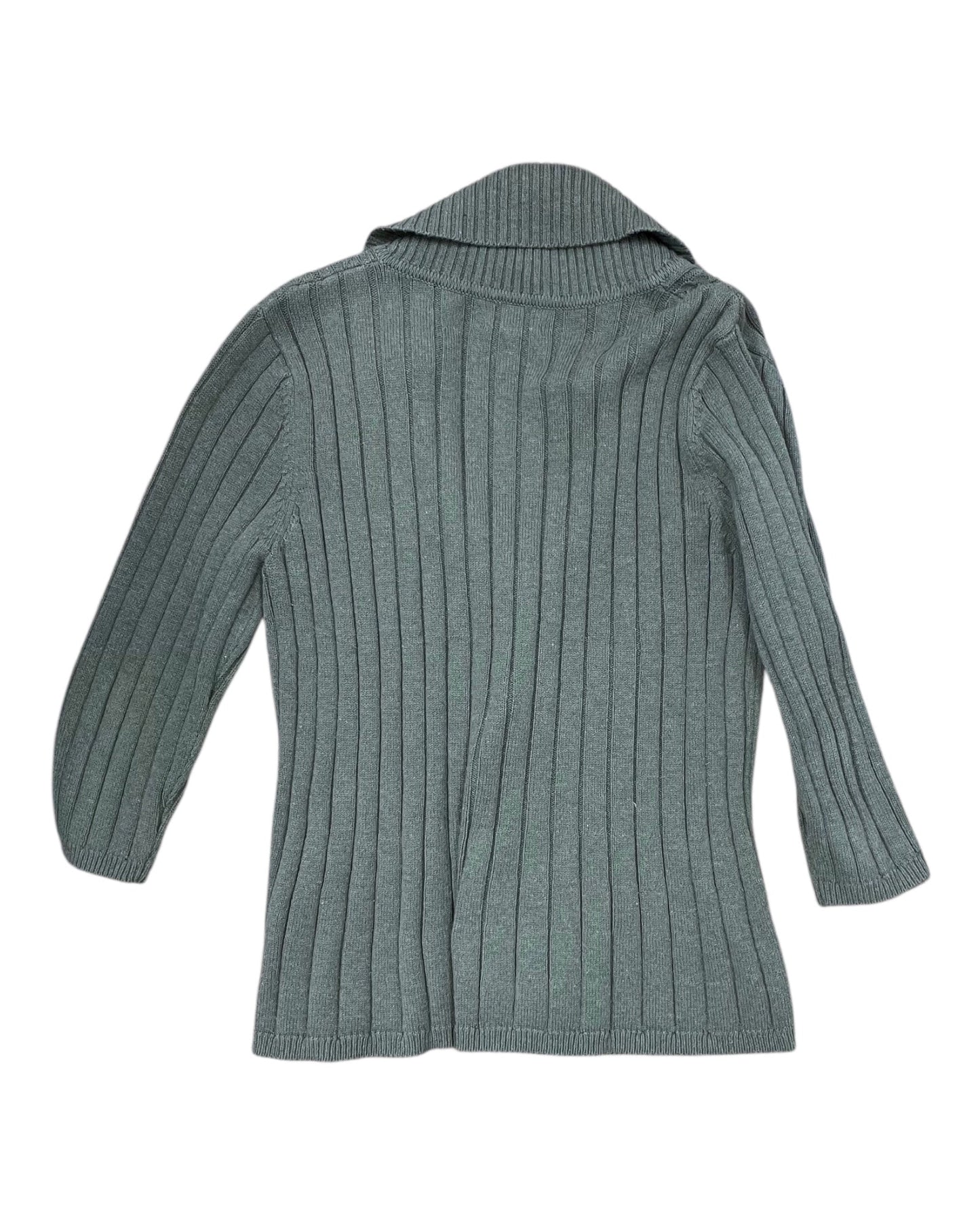 Cardigan By Croft And Barrow In Green, Size:L