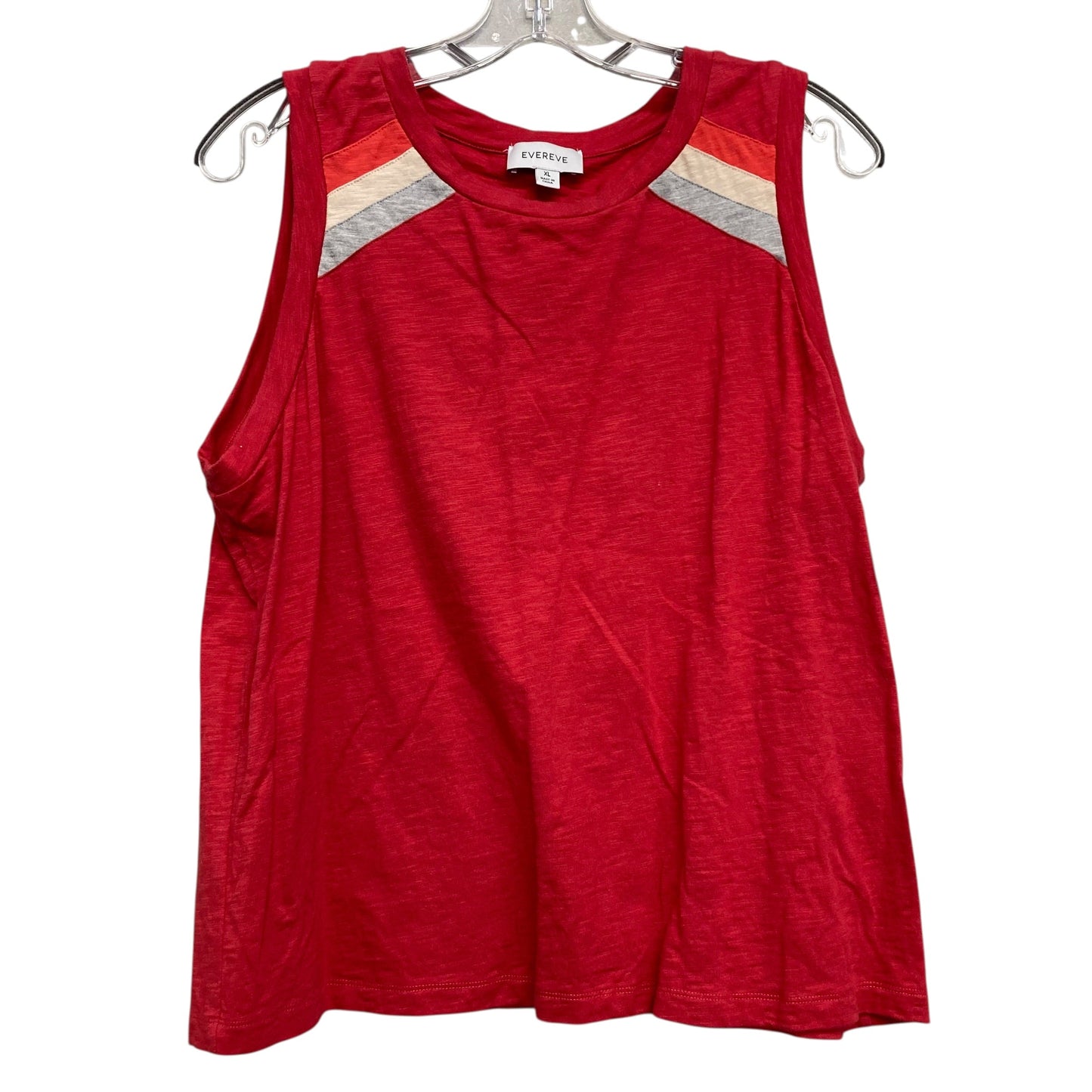 Top Sleeveless Basic By Evereve In Red, Size:Xl