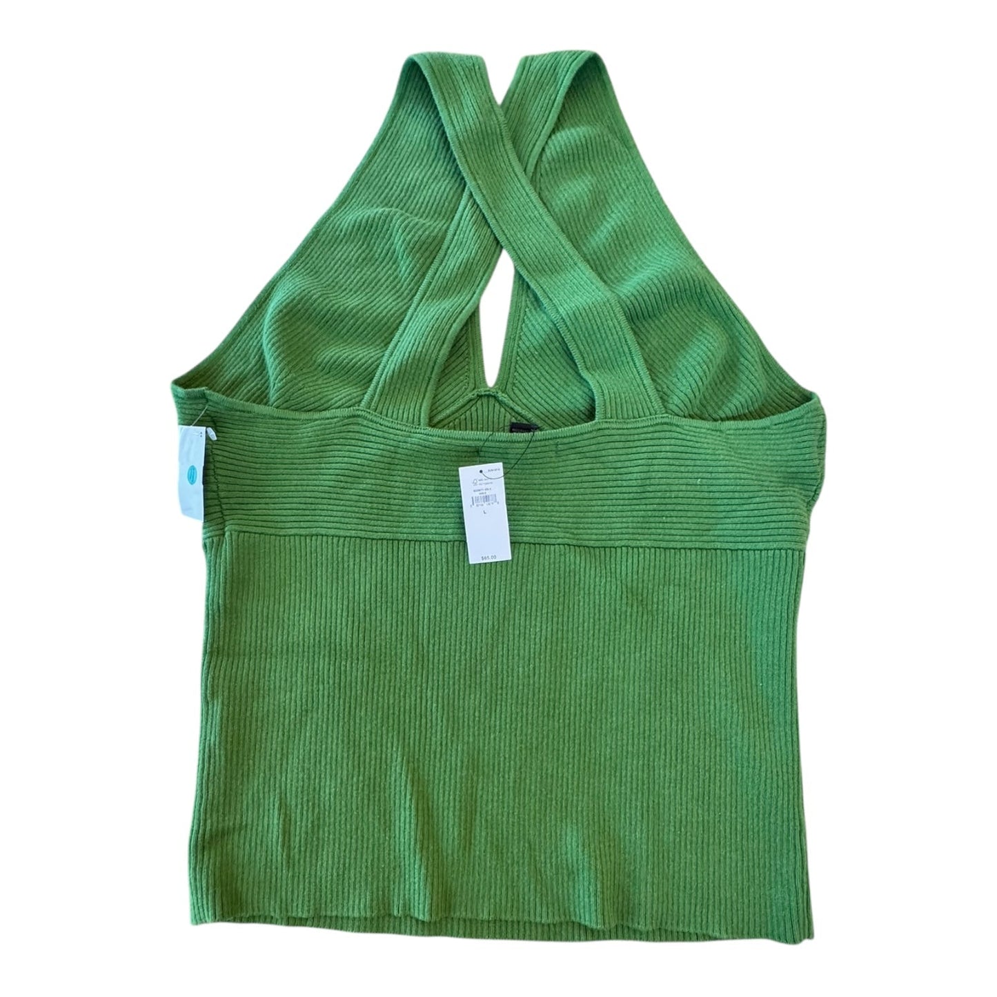 Top Sleeveless By Banana Republic In Green, Size:L