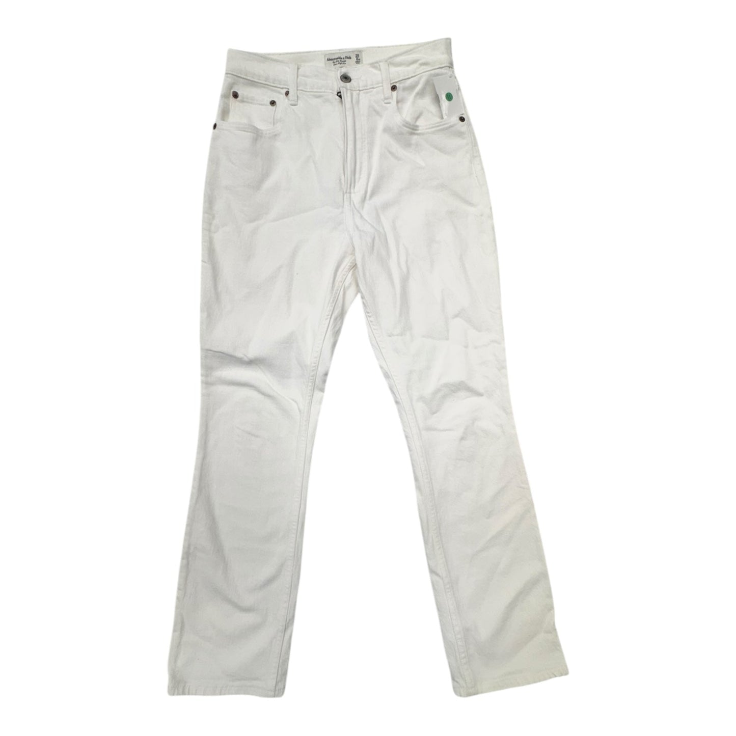 Jeans Skinny By Abercrombie And Fitch In White, Size:6
