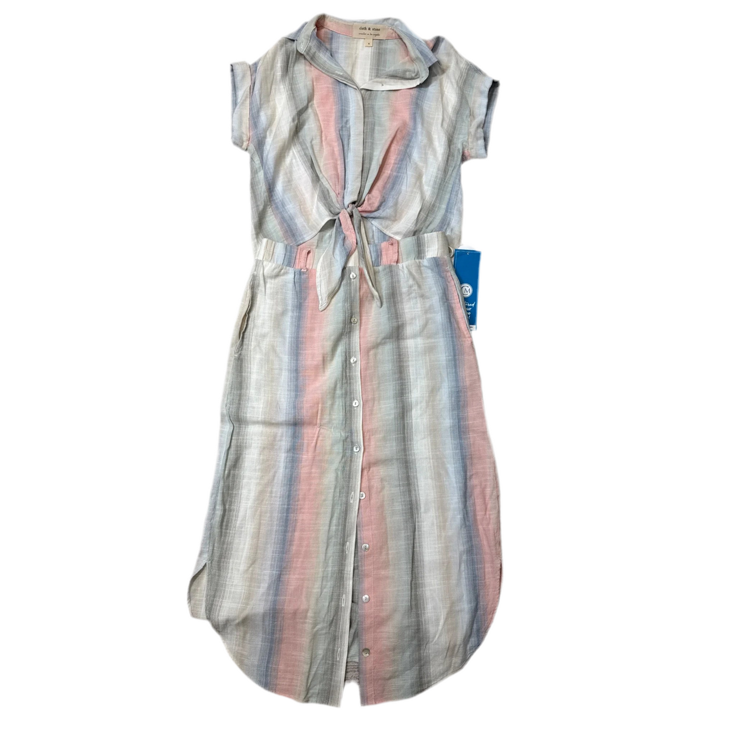 Skirt Set 2pc By Cloth & Stone In Blue & Pink, Size: S
