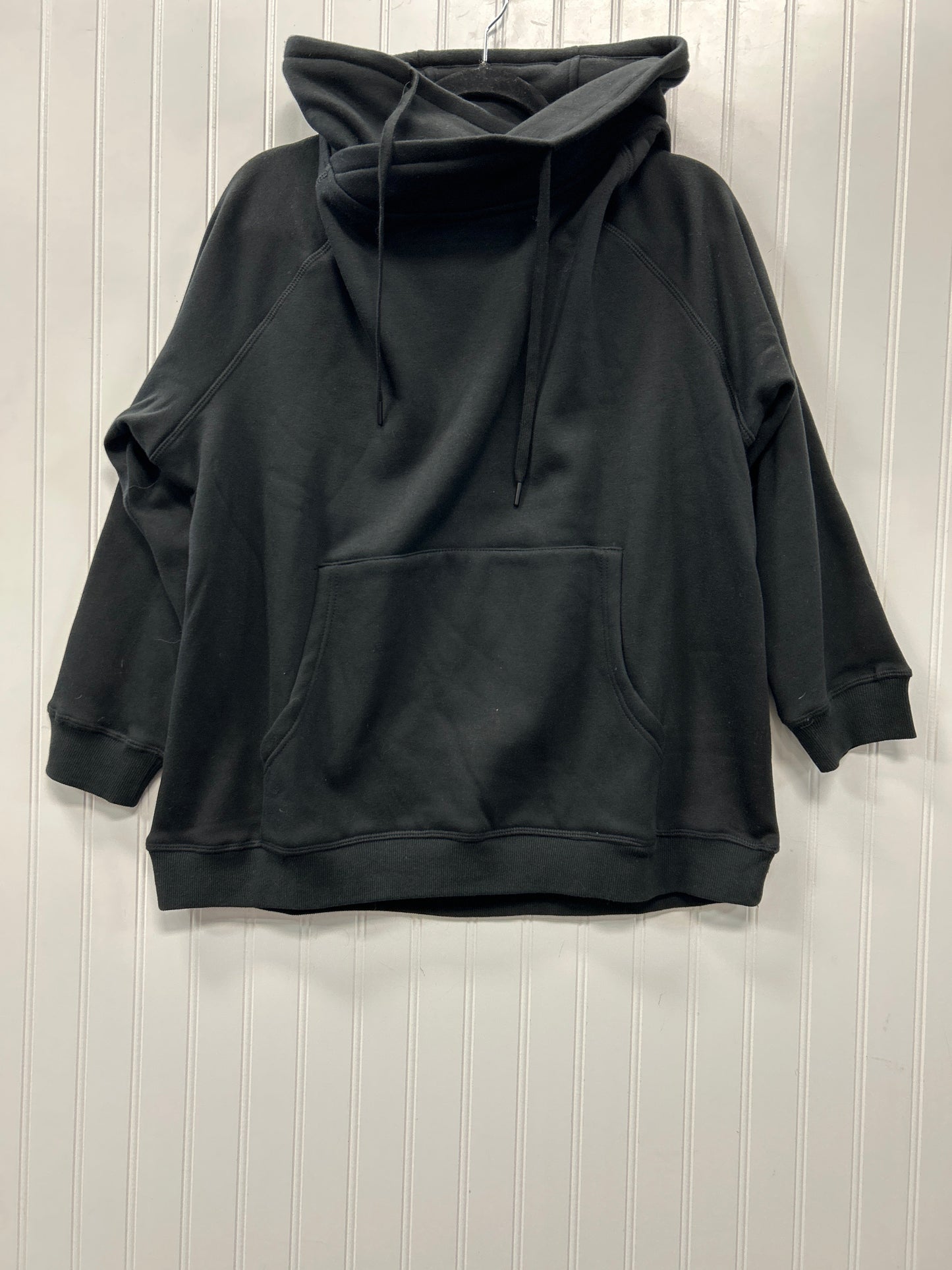 Athletic Top Ls Collar By Mono B In Black, Size:1X