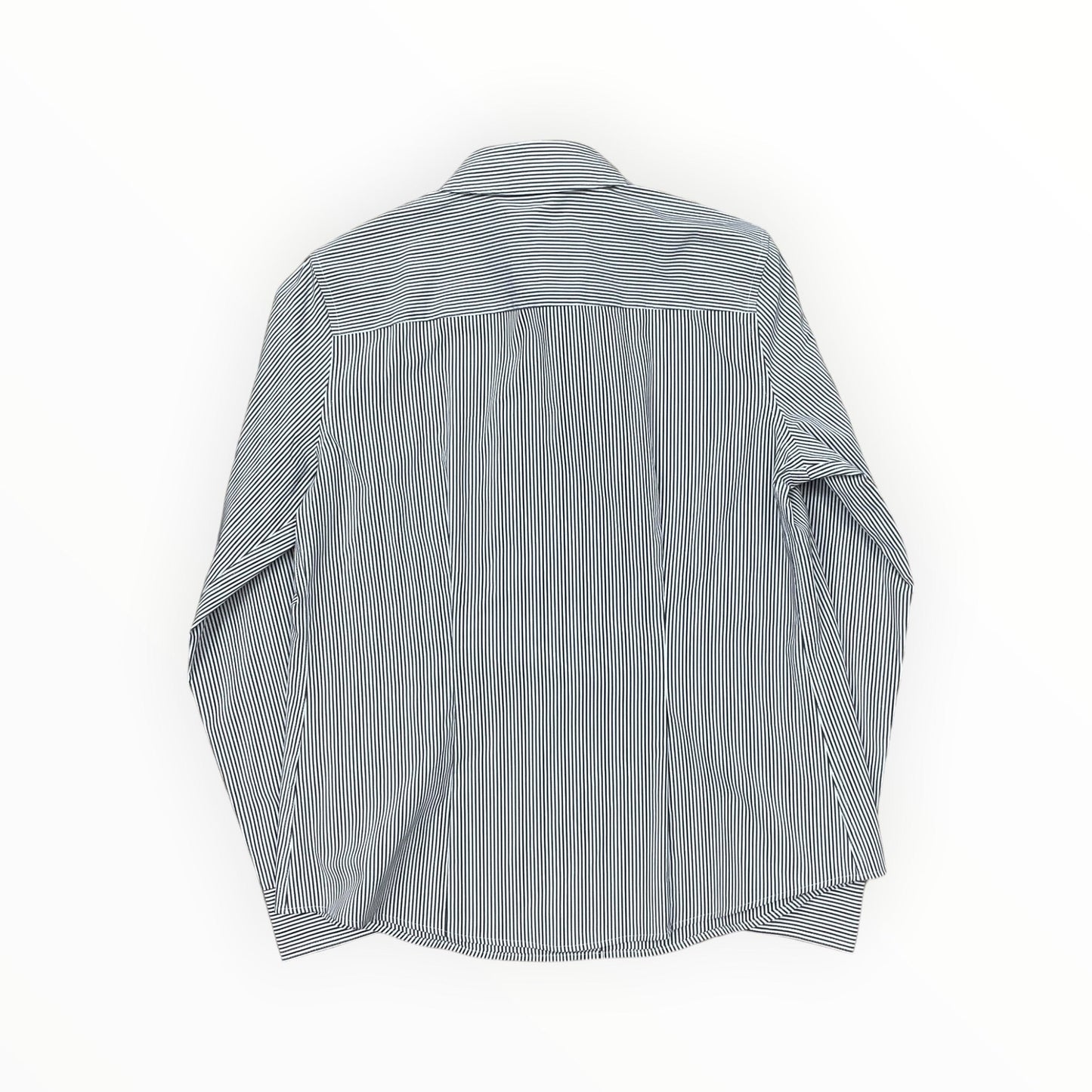 Blouse Ls By Liz Claiborne In Grey & White, Size:Mp