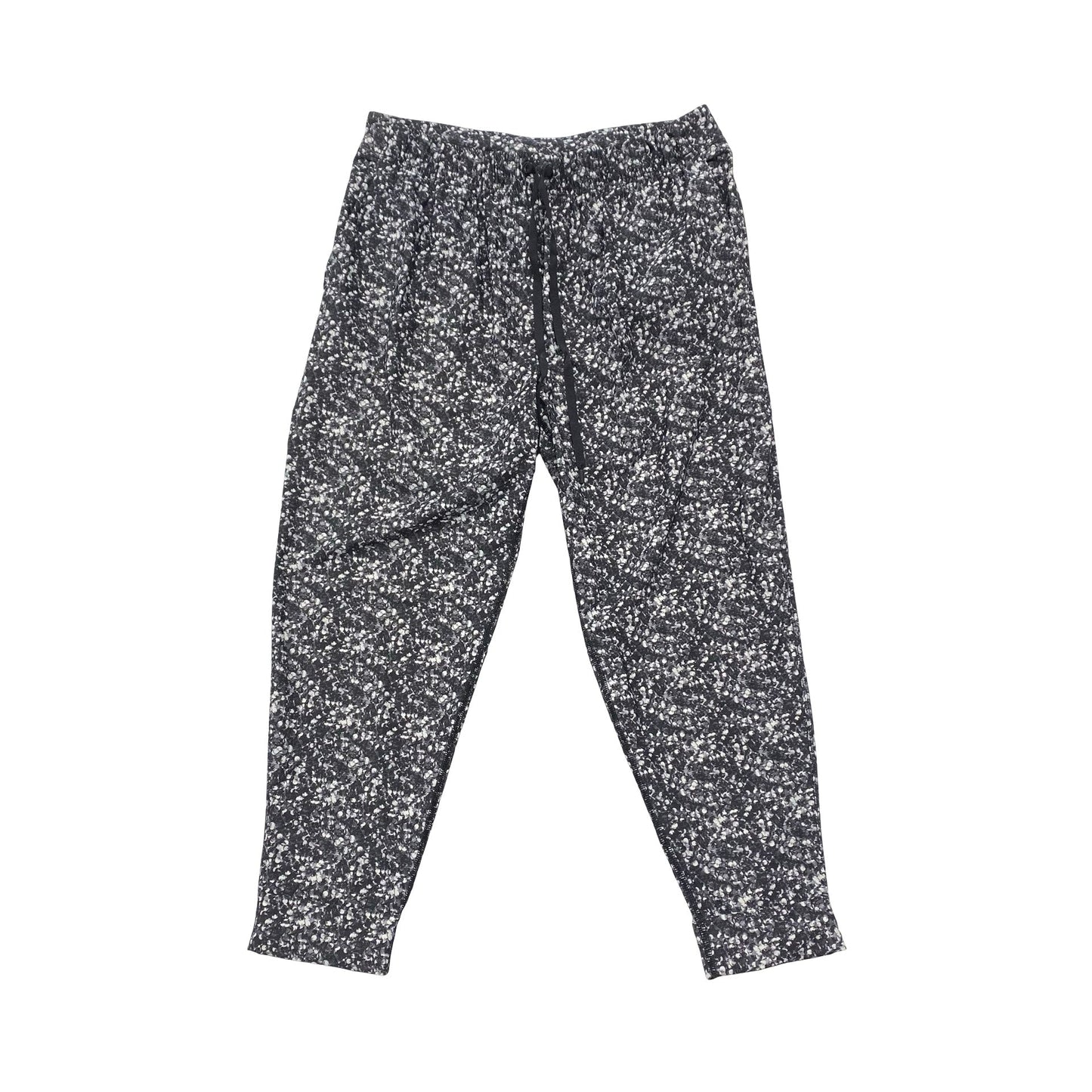 Athletic Pants By Lululemon In Black & White, Size:L