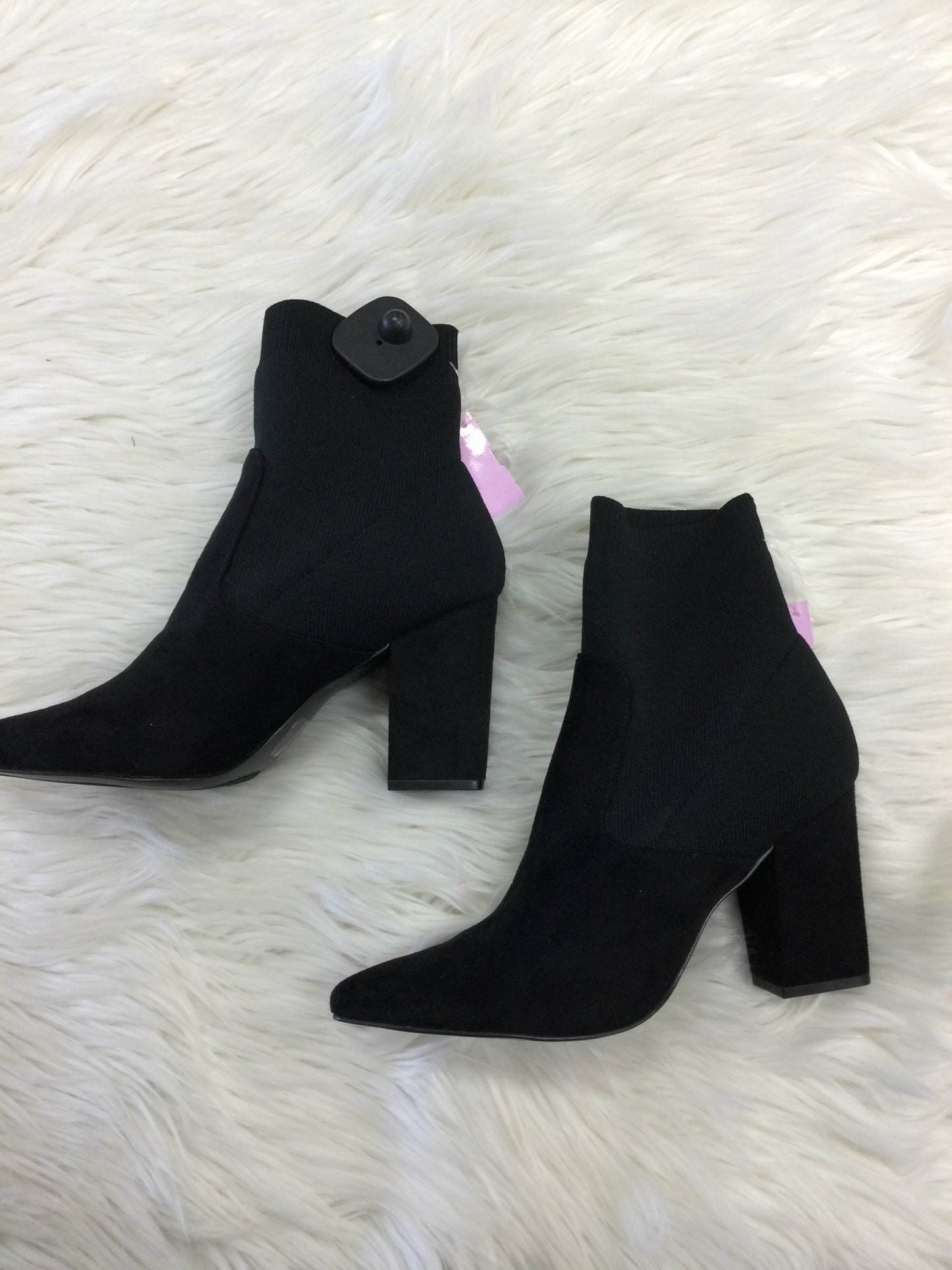 Boots Ankle Heels By Steve Madden In Black, Size:8.5