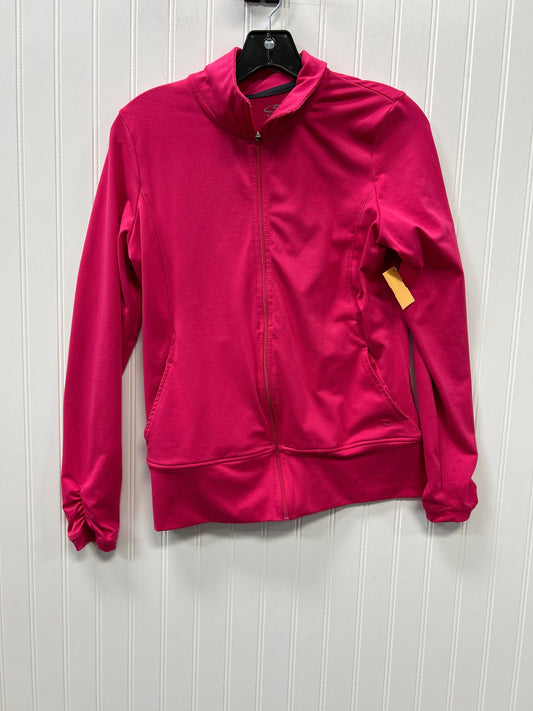 Athletic Jacket By Champion In Pink, Size:M