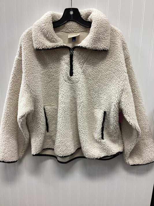 Jacket Fleece By Universal Thread In Cream, Size:L