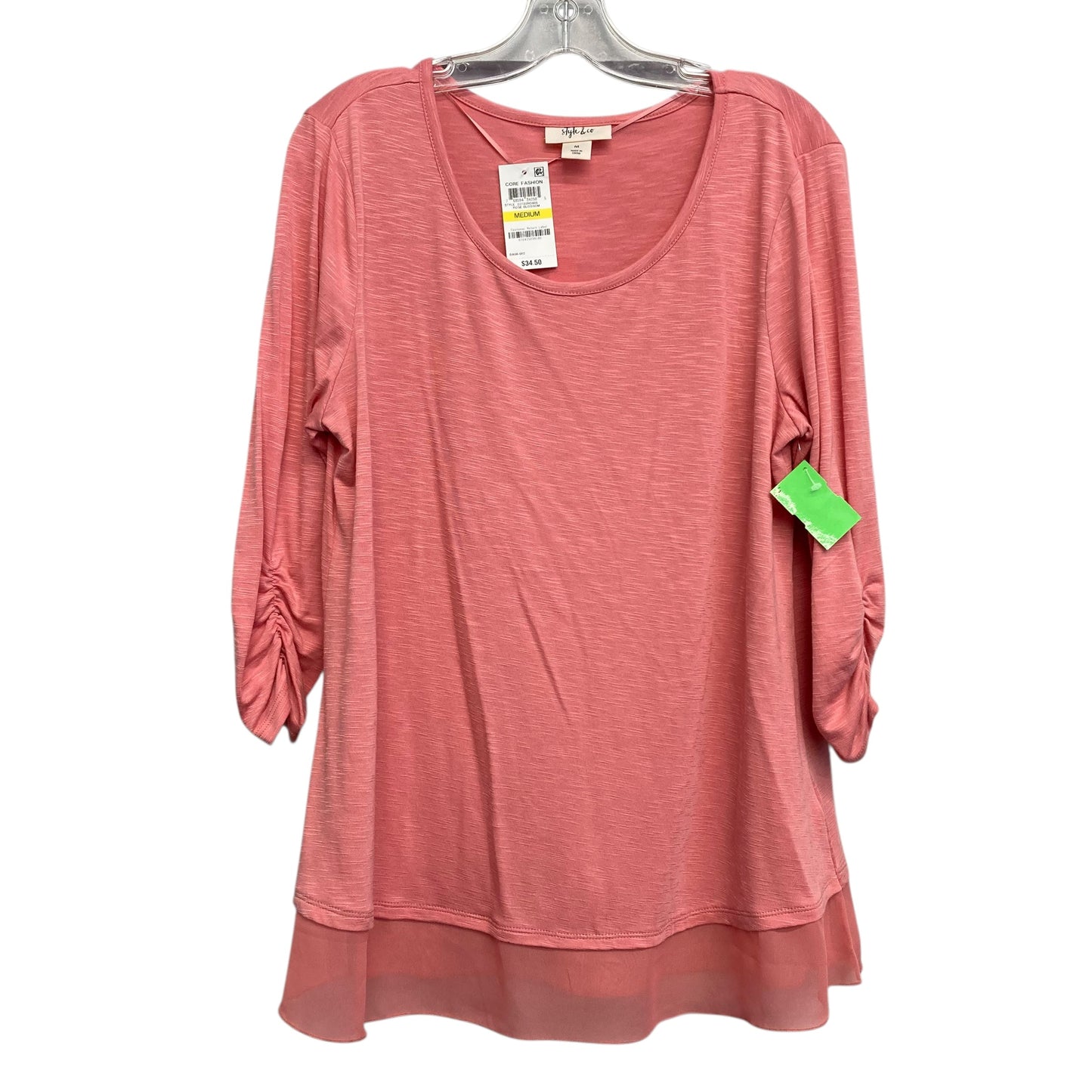 Top Ls By Style And Company In Pink, Size:M