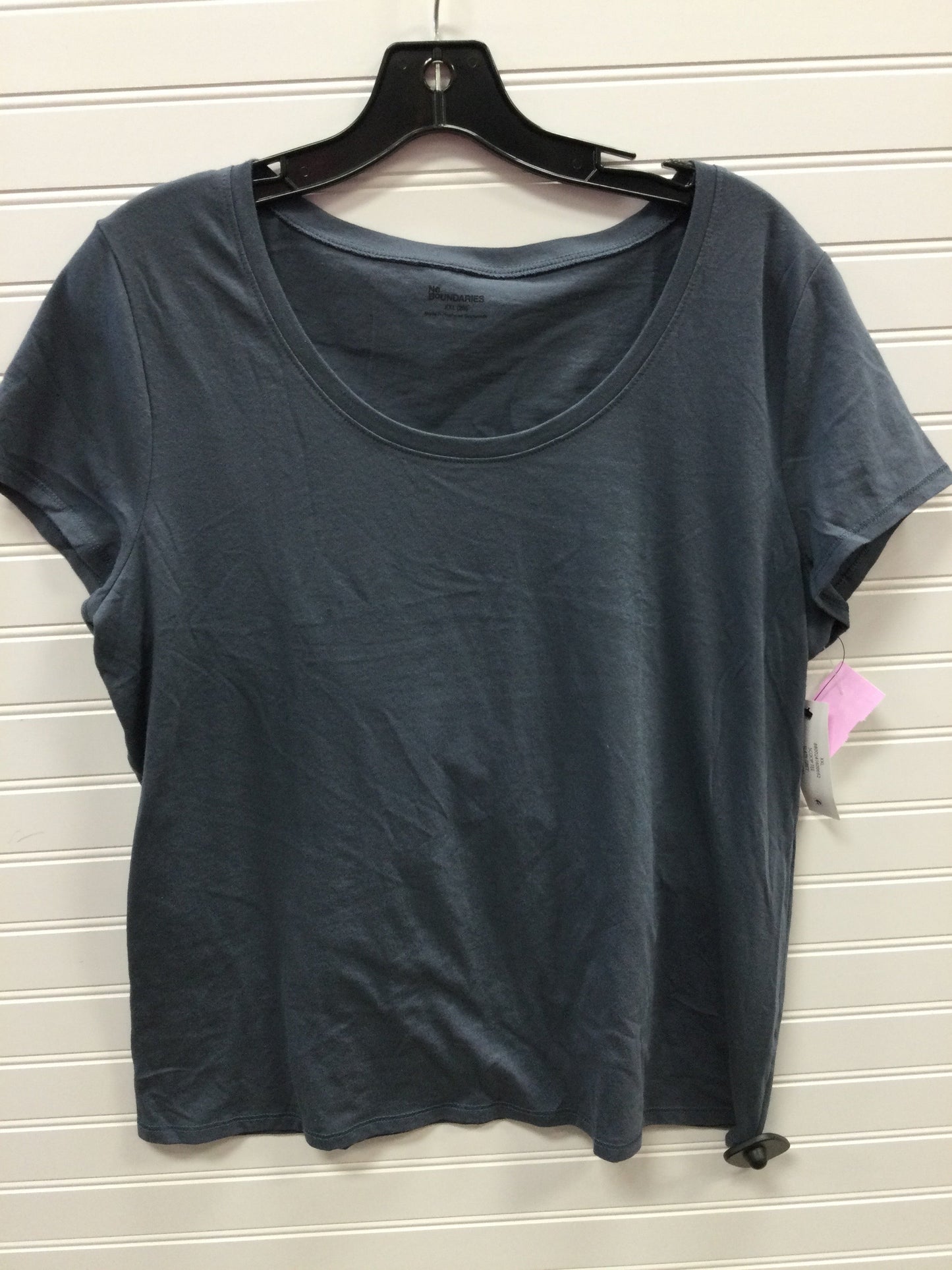 Top Ss Basic By No Boundaries In Grey, Size:L