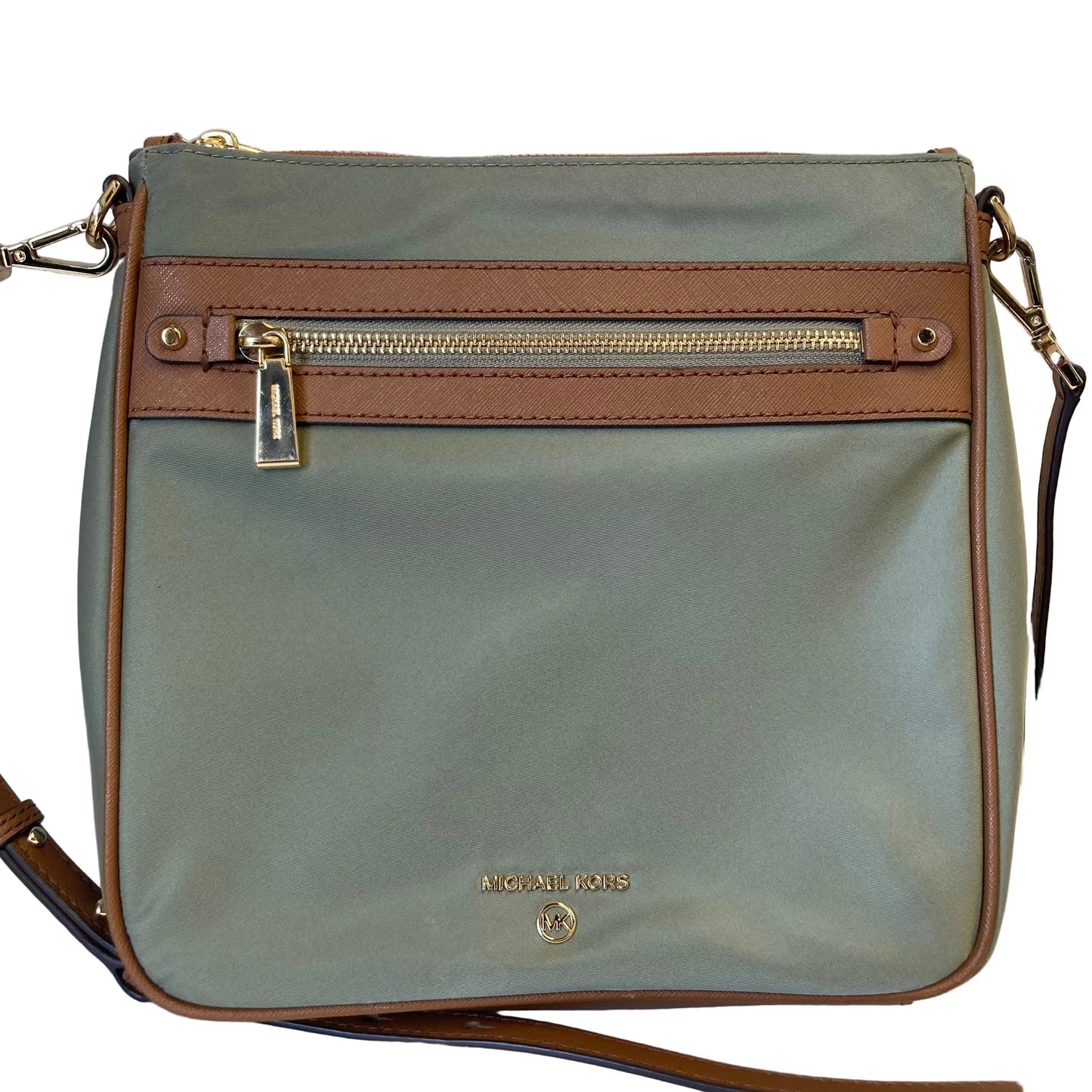 Crossbody Designer By Michael Kors In Green, Size:Medium