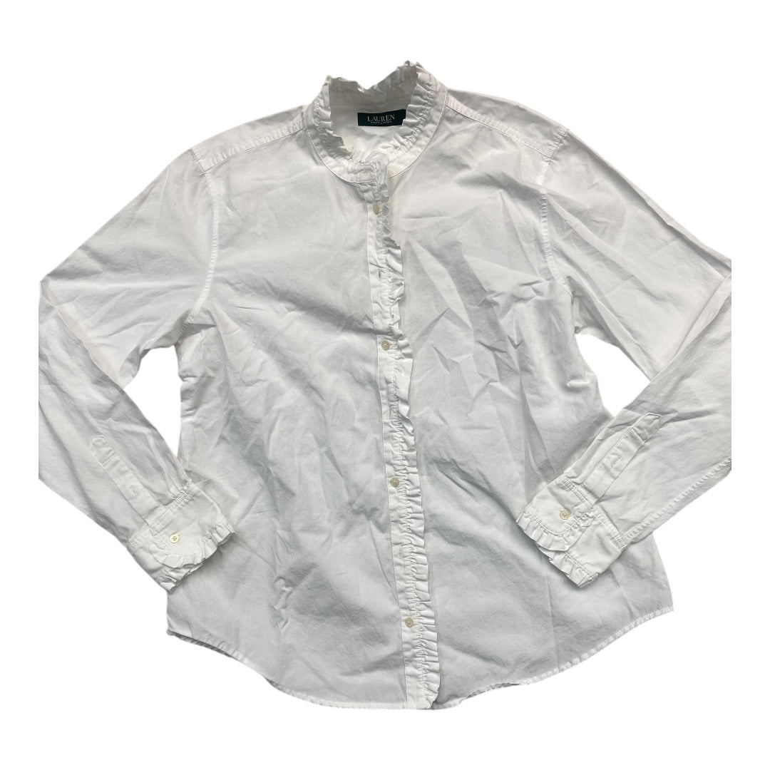 Top Ls By Lauren By Ralph Lauren In White, Size:Xl