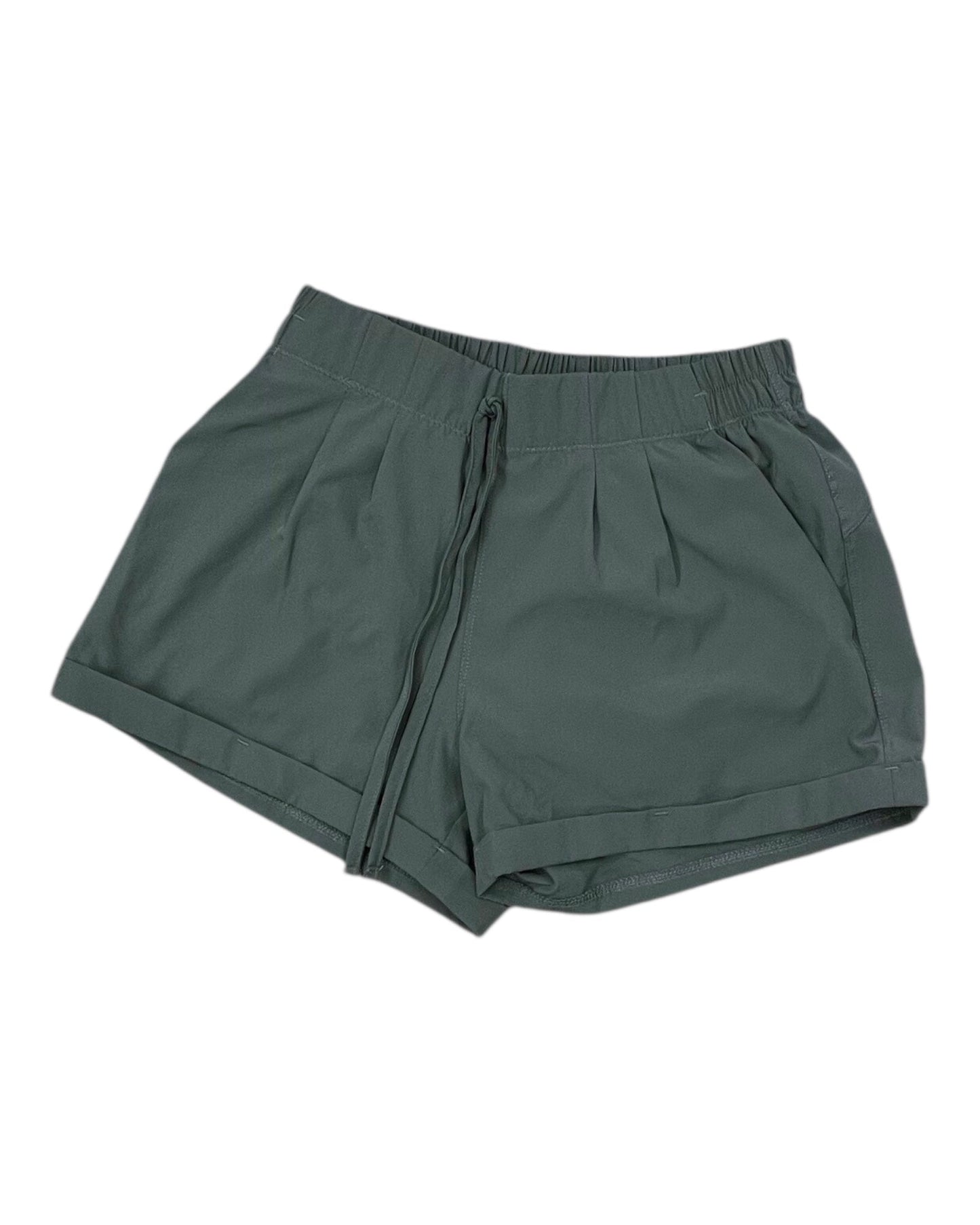 Athletic Shorts By Zyia In Green, Size:Xxs