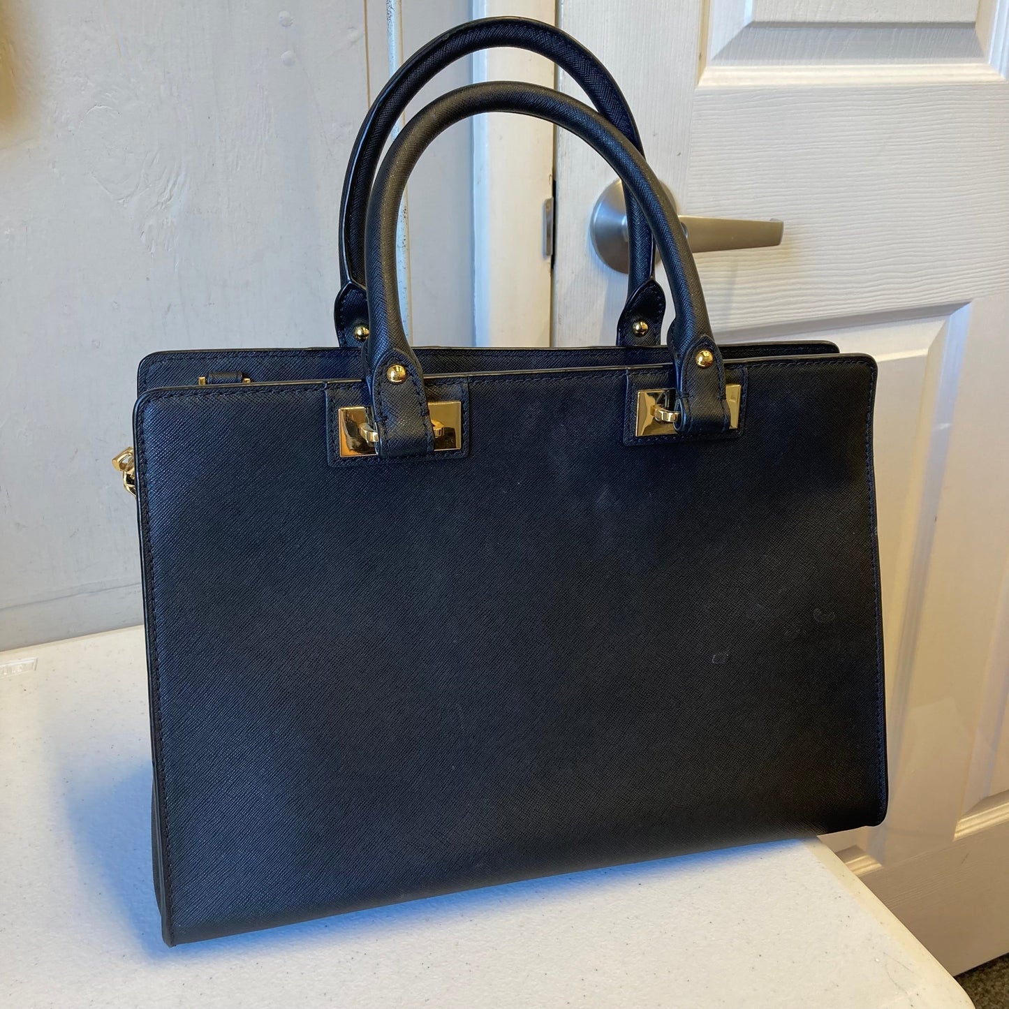 Handbag Designer By Michael Kors In Black, Size:Large