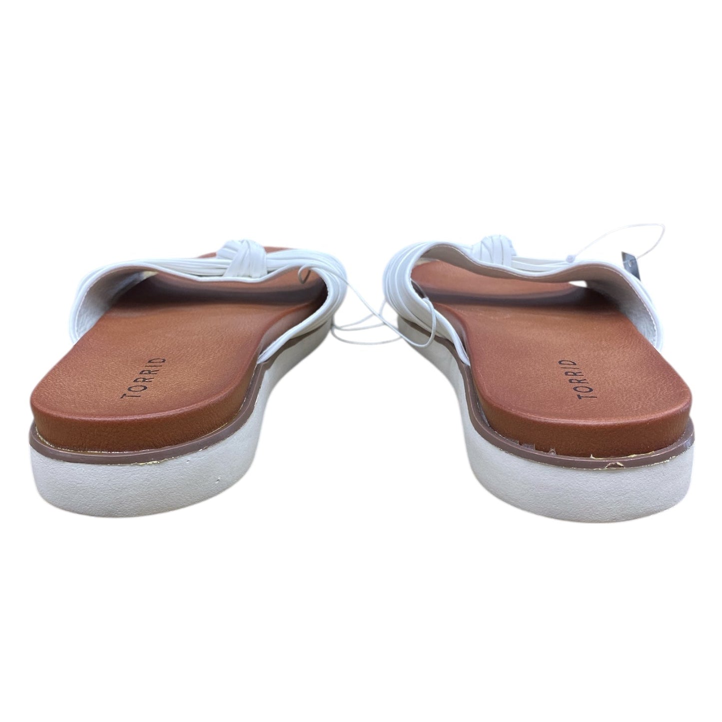 Sandals Flats By Torrid In White, Size:9