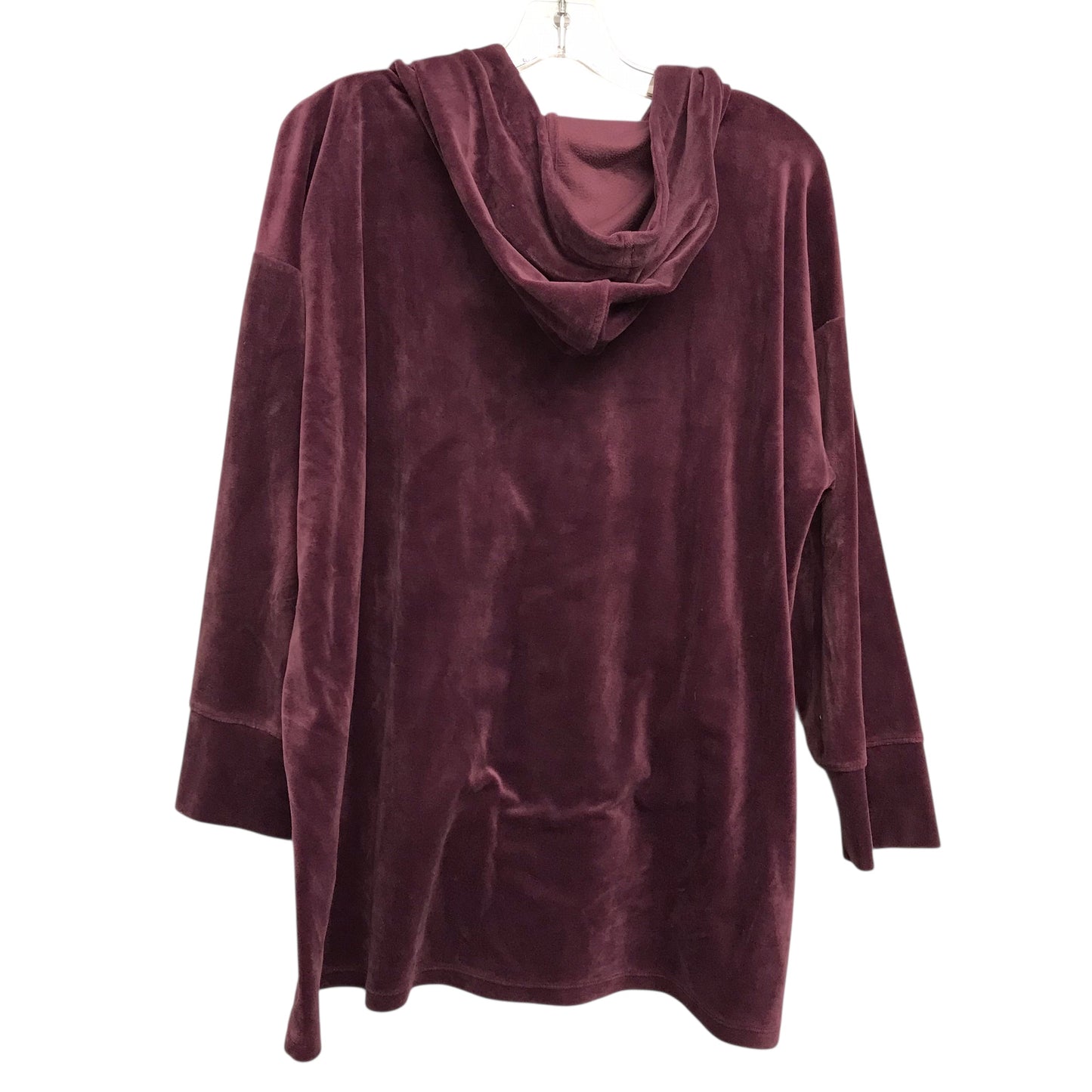 Sweatshirt Hoodie By Pure Jill In Purple, Size:Xl