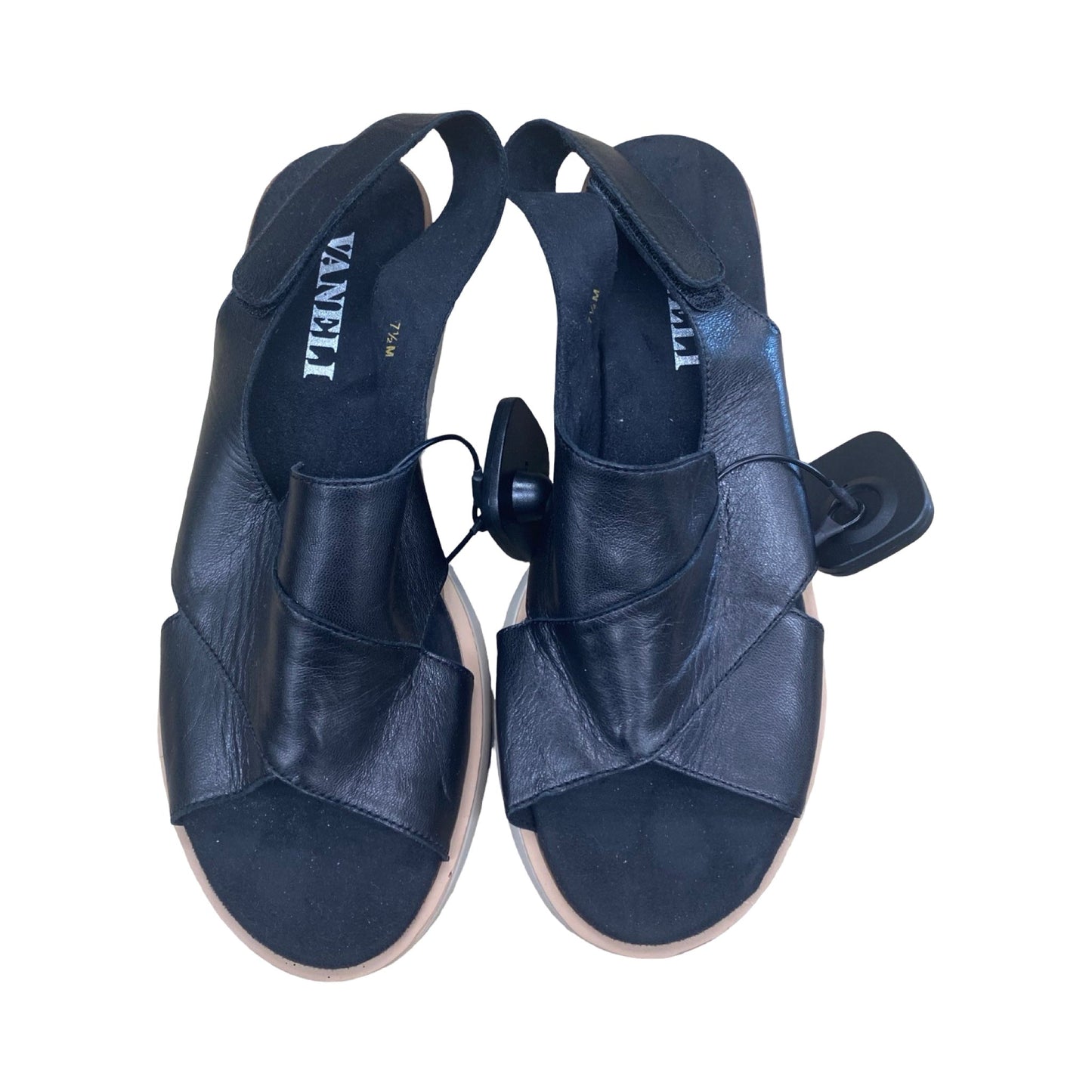 Sandals Flats By Vaneli In Black, Size:7.5