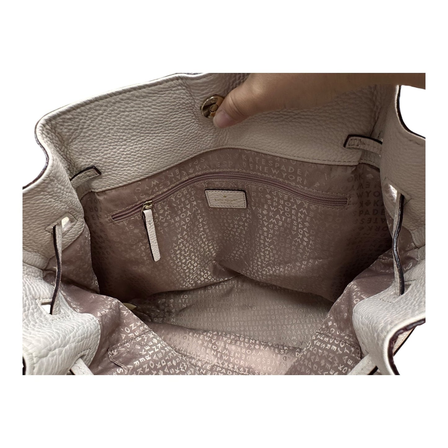 Backpack Designer By Kate Spade In Blush Pink, Size:Large