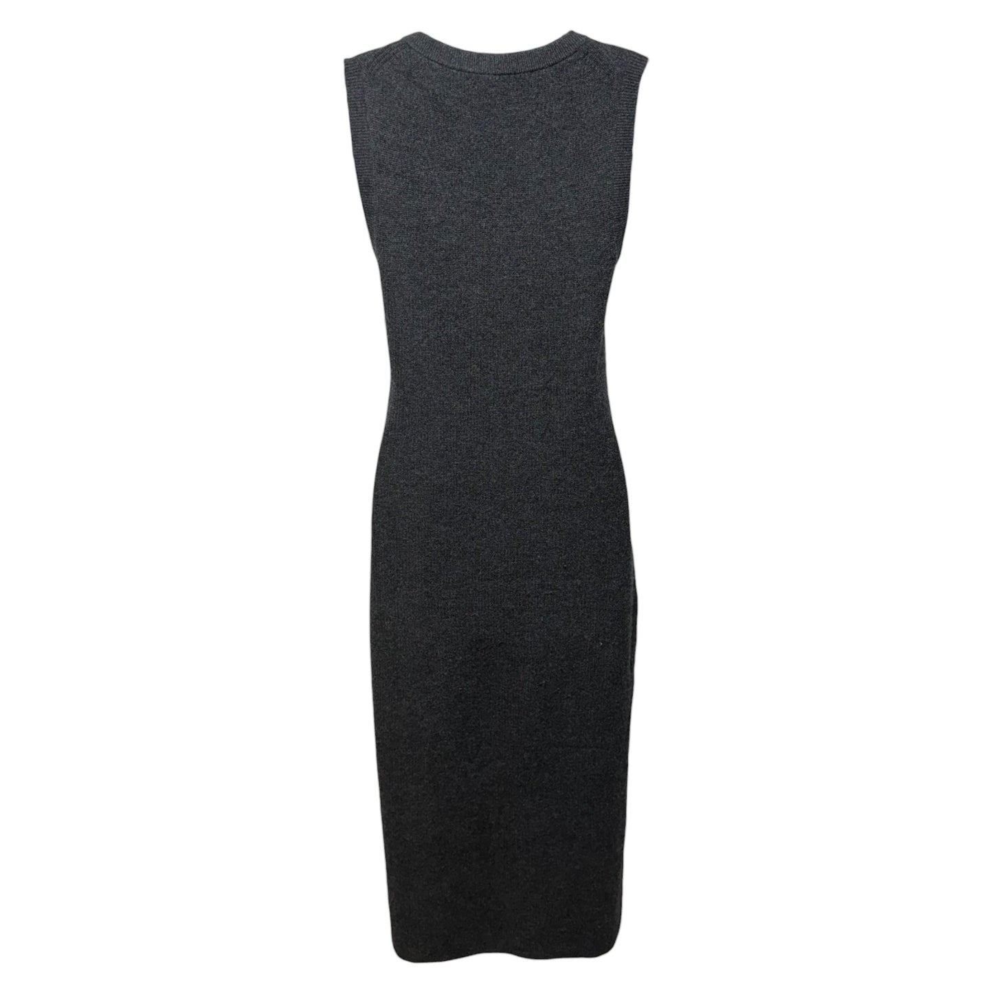 Mongolian Cashmere Sleeveless Midi Sweater Dress By Quince In Heather Charcoal, Size: S