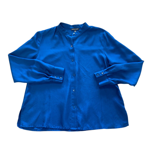 Top Ls Designer By Eileen Fisher In Blue, Size:Xs