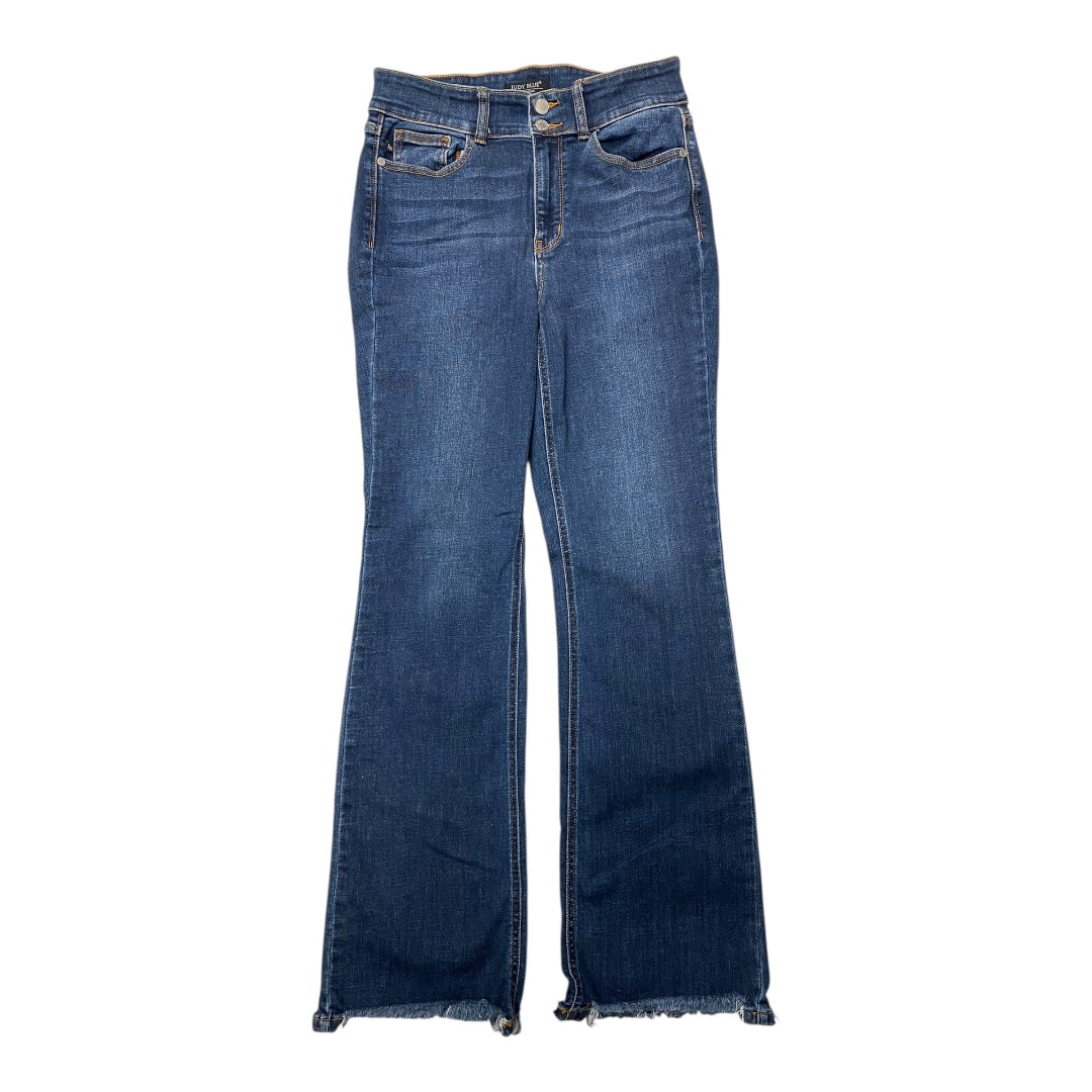 Jeans Flared By Judy Blue In Blue Denim, Size:8
