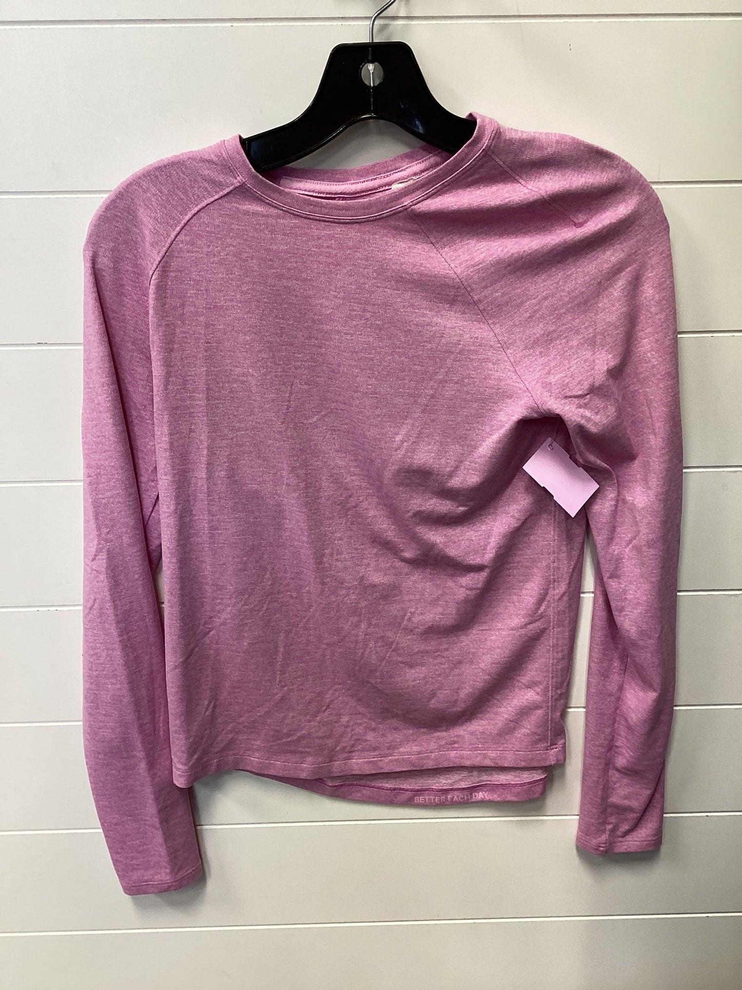 Athletic Top Ls Crewneck By Lululemon In Pink, Size:2