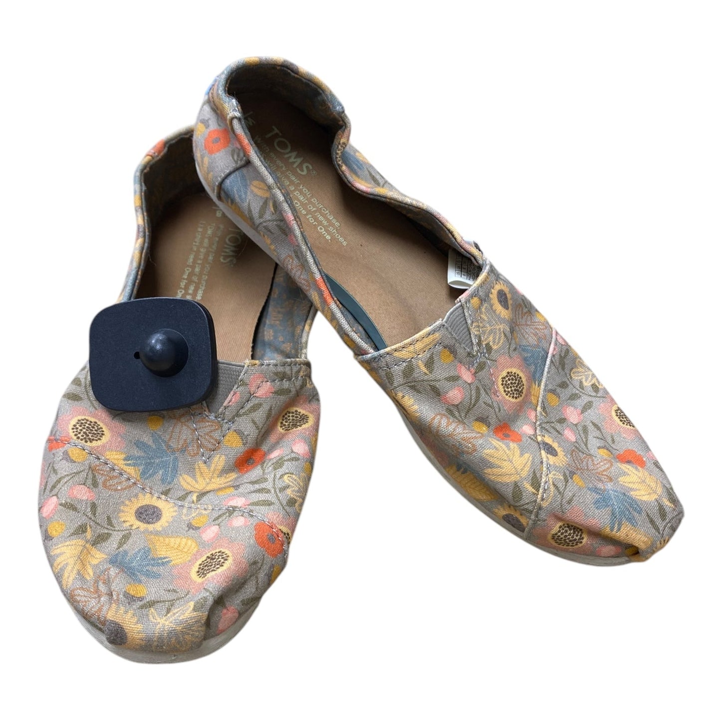 Shoes Flats By Toms In Floral Print, Size:8