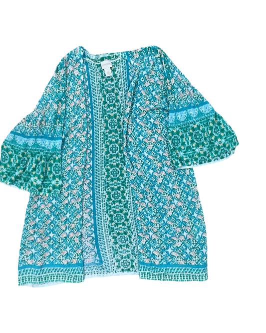 Cardigan By Chicos In Green, Size:L