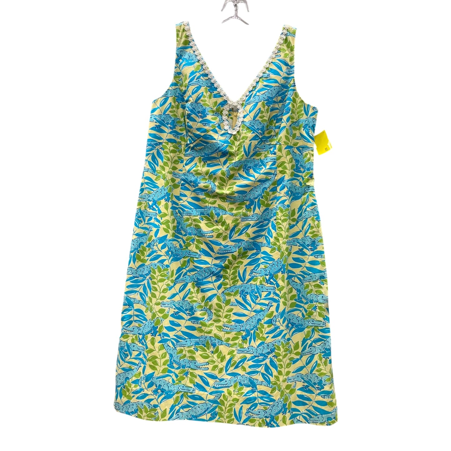 Dress Designer By Lilly Pulitzer In Blue & Yellow, Size:10