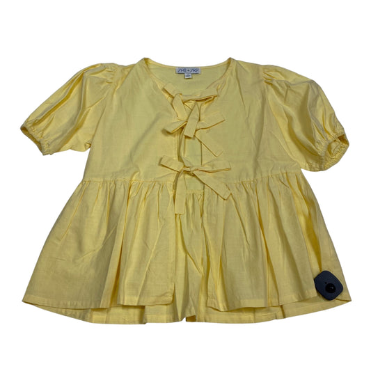 Top Ss By She + Sky In Yellow, Size:S