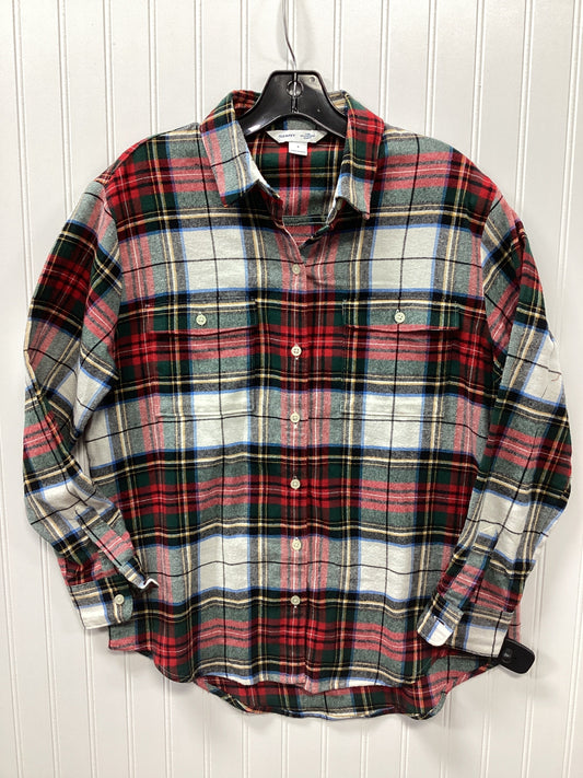 Top Ls By Old Navy In Plaid Pattern, Size:S