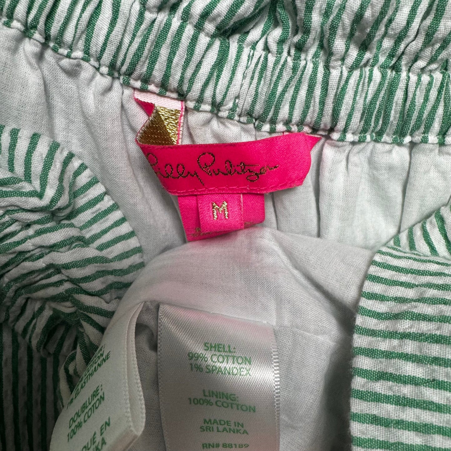 Jamielynn Off The Shoulder Top Designer By Lilly Pulitzer In Spearmint Harbor Stripe, Size: M