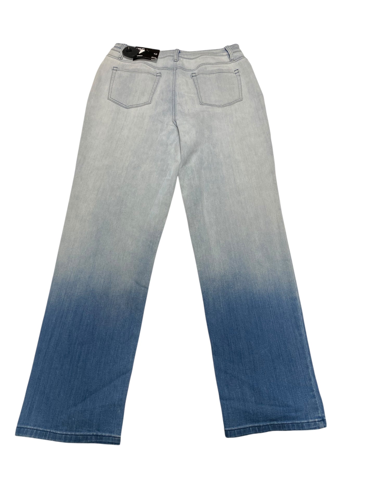 Jeans Straight By Inc In Blue Denim, Size:12