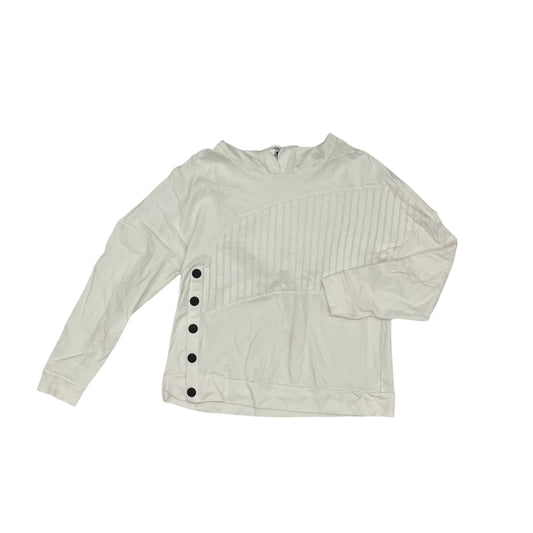 Sweatshirt Hoodie By Cabi In White, Size:M