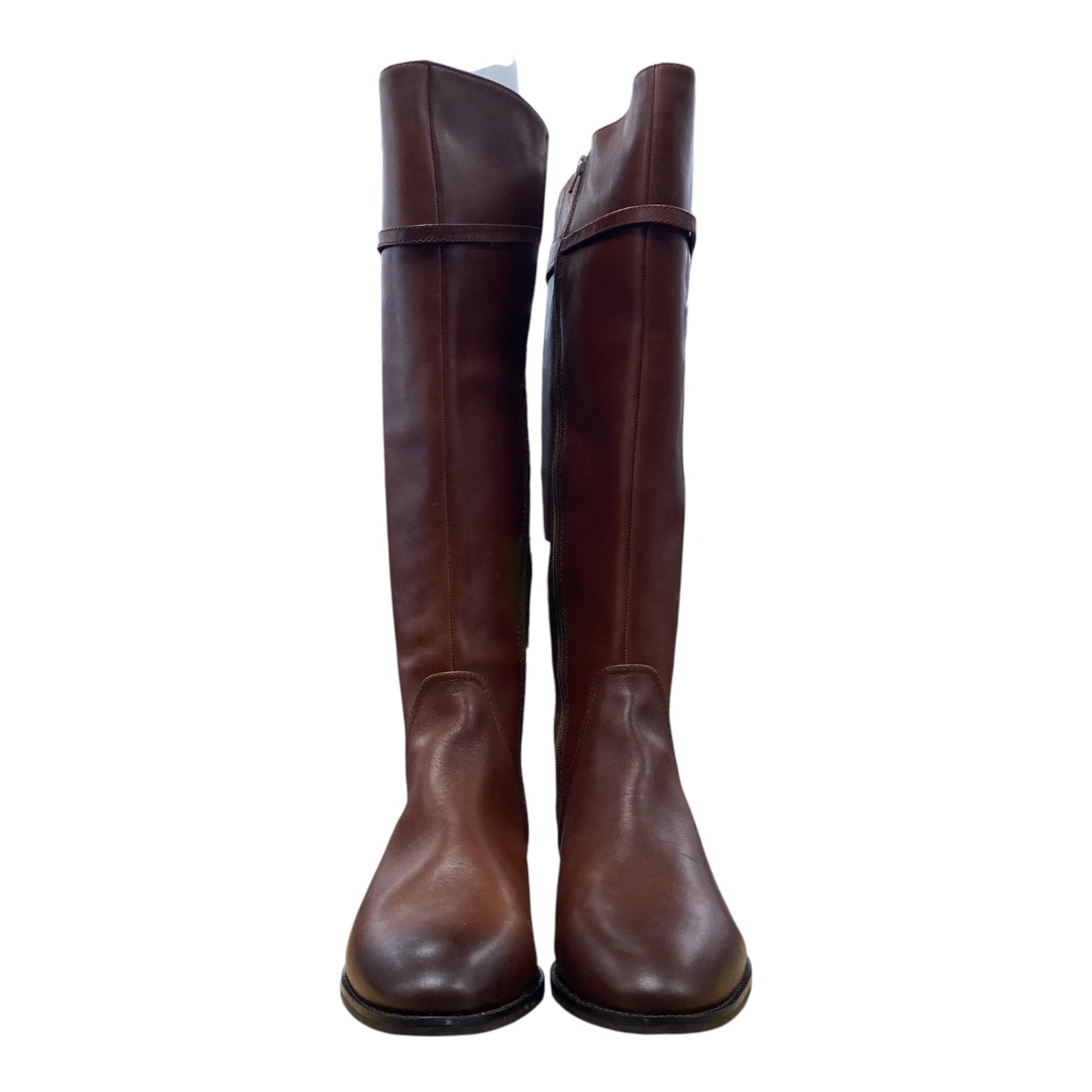 Boots Knee Flats By Gianni Bini In Tan, Size:12