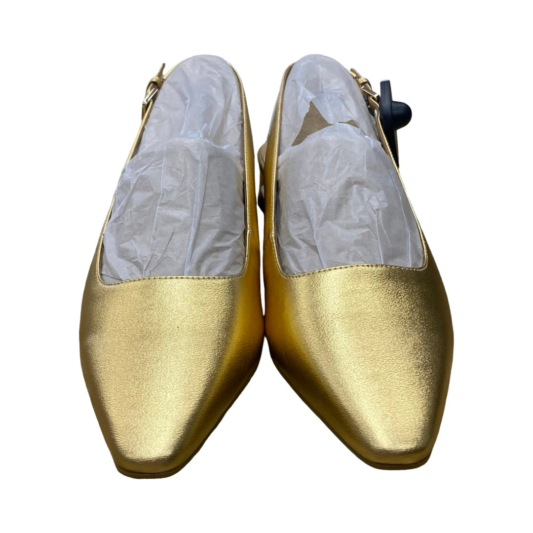 Shoes Heels Block By Naturalizer In Gold, Size:10