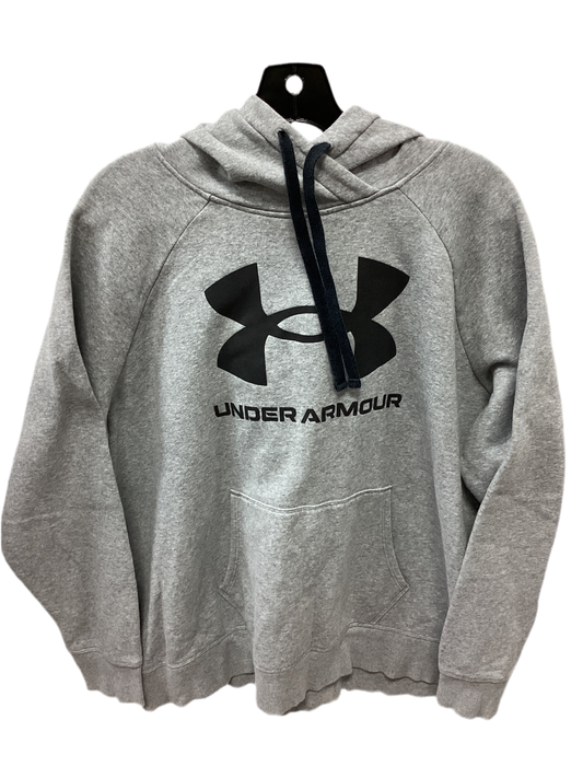 Sweatshirt Hoodie By Under Armour In Grey, Size:1X