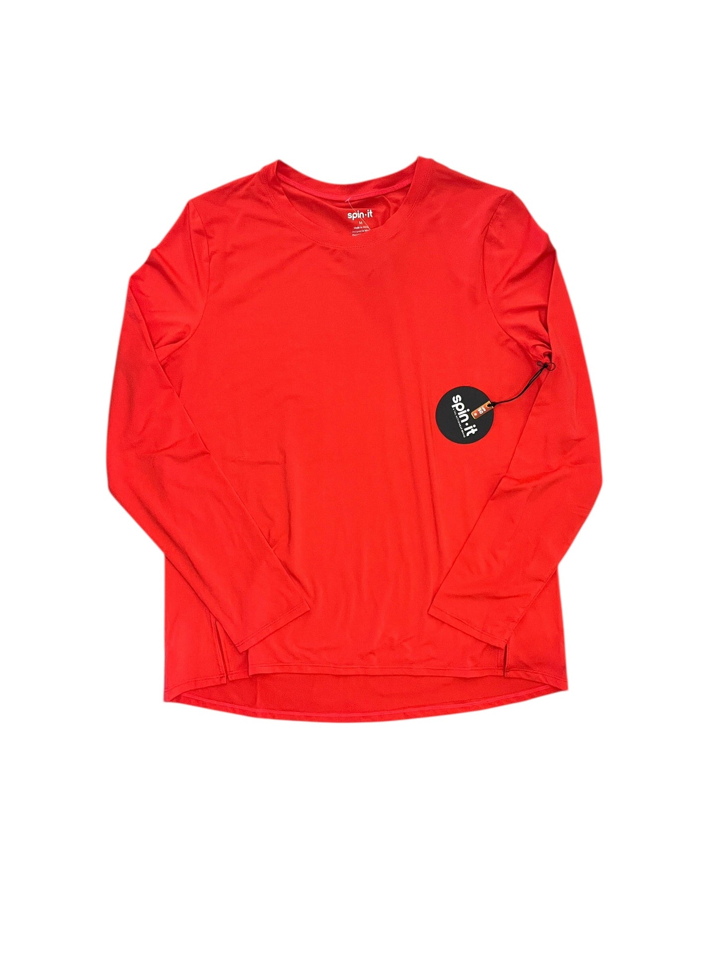 Athletic Top Ls Collar By Cma In Red, Size:M