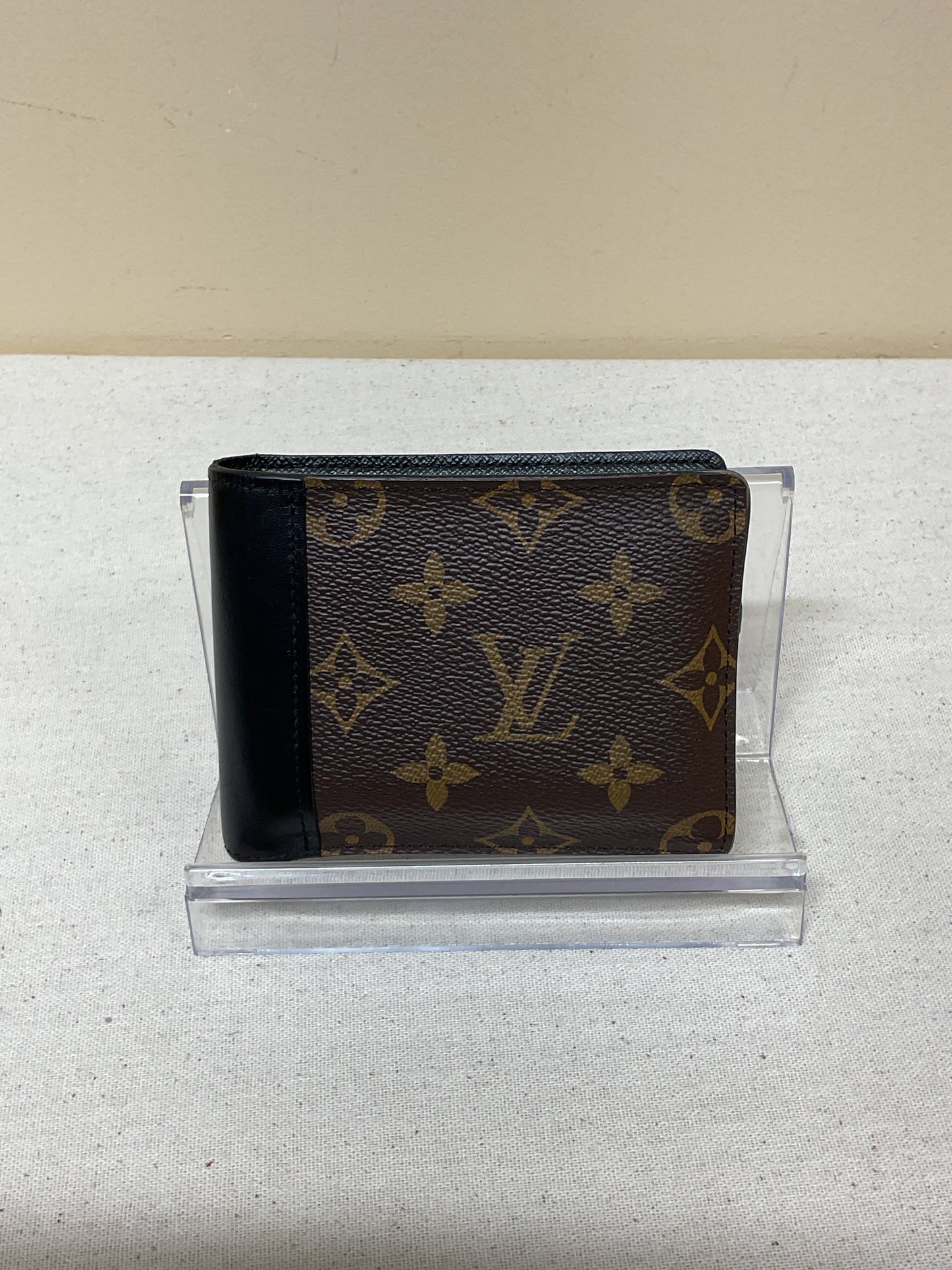 Wallet Luxury Designer By Louis Vuitton In Black & Brown, Size:Small