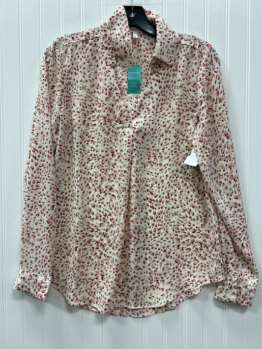 Blouse Ls By Maurices In Red & White, Size:S