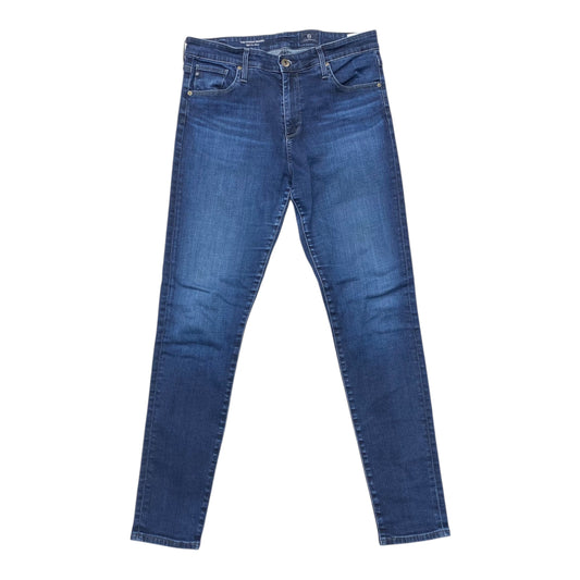Jeans Skinny By Adriano Goldschmied In Blue Denim, Size:12