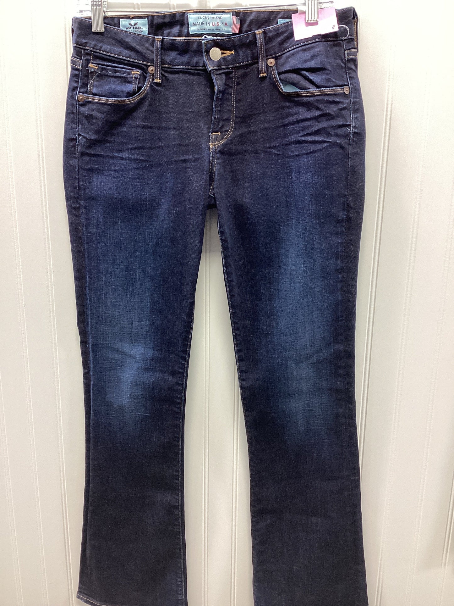 Jeans Boot Cut By Lucky Brand In Blue Denim, Size:4