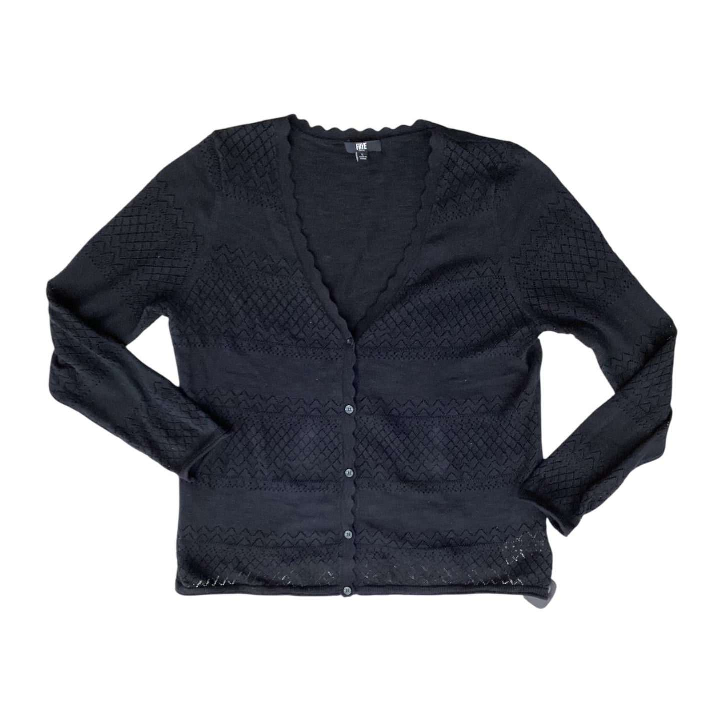 Top Ls Designer By Frye In Black, Size:L