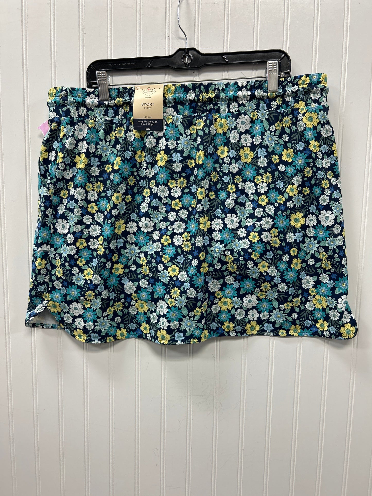 Athletic Skort By St Johns Bay In Floral Print, Size:Xlp
