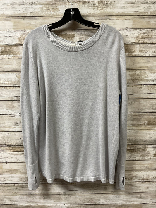 Athletic Top Ls Crewneck By Lululemon In Grey, Size:12